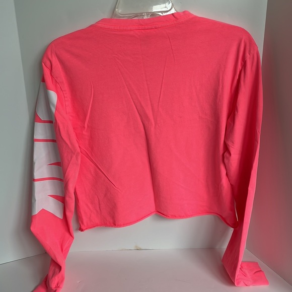 Victoria’s Secret Pink long sleeve cropped crewneck T-shirt size extra small - Picture 4 of 5